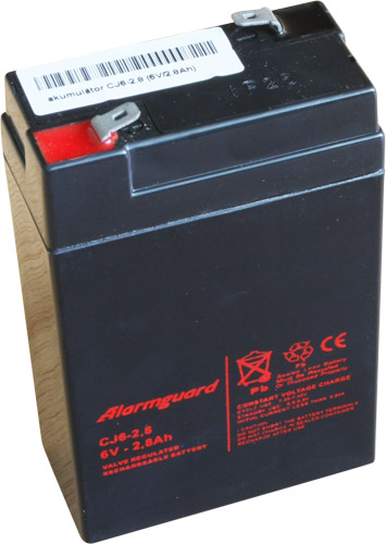 Alarmguard - CJ 6V 2.8 Ah. / zselés akkumulátor